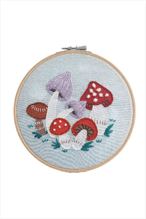 Mushrooms Premium Embroidery Kit