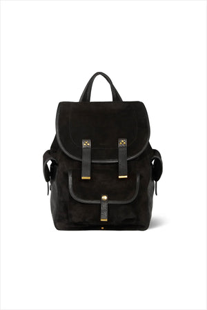 Jerome Dreyfuss Stan Sac A Dos Noir Split Suede