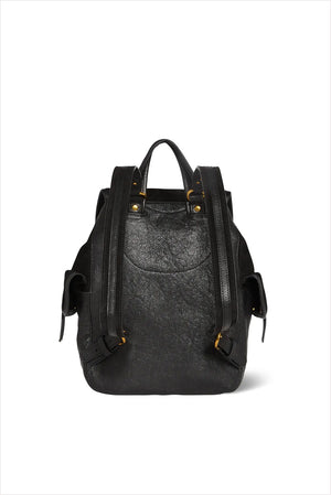 Jerome Dreyfuss Stan Sac A Dos Noir Split Suede