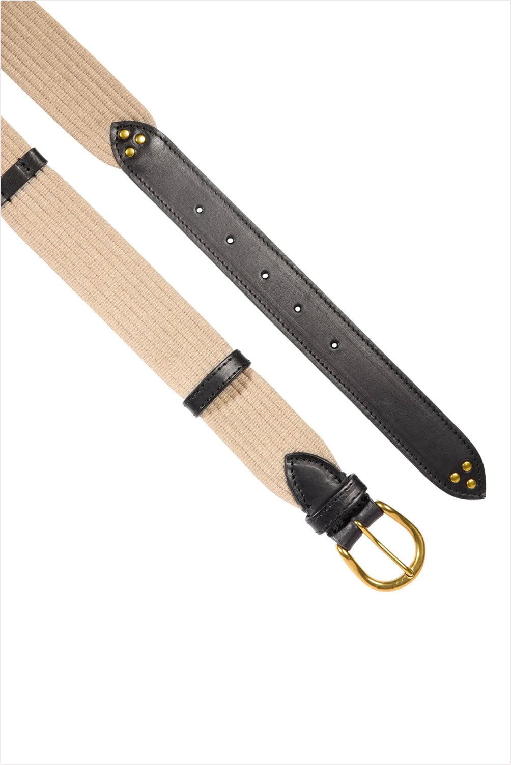 Jerome Dreyfuss Ceinture Sangle Belt Naturelle &amp; Black