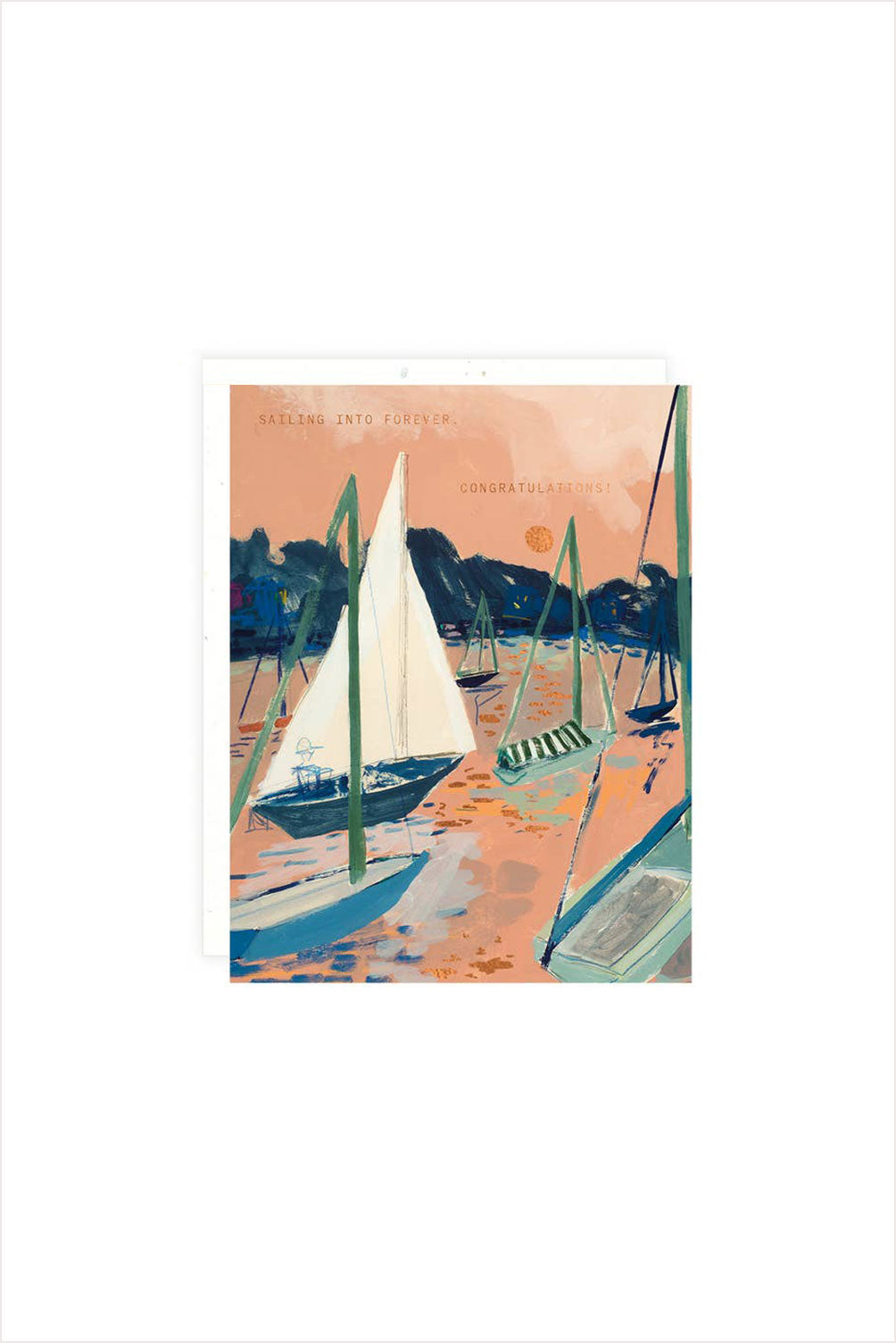 Sailing Into Forever Congrats Card