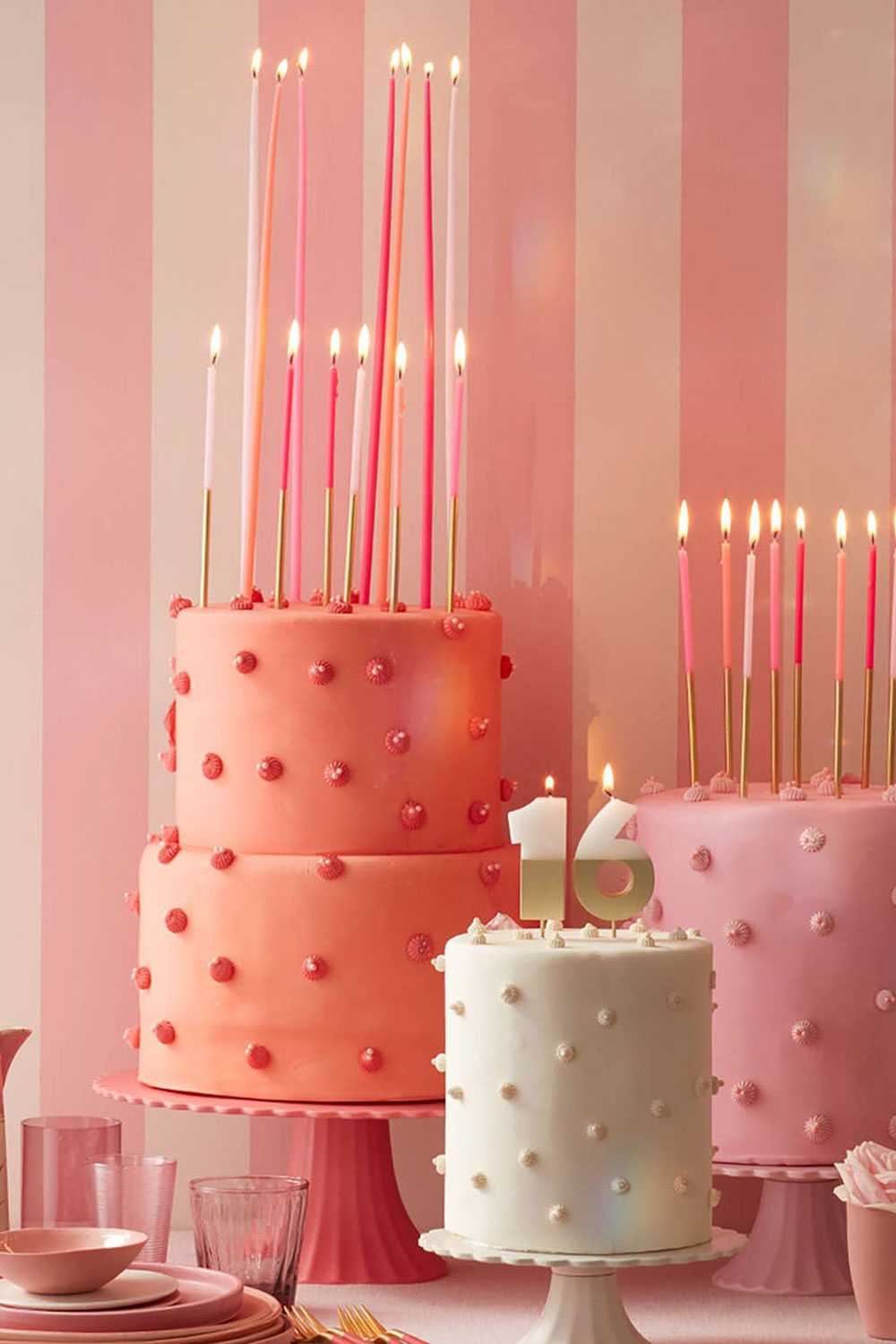 Gold Dipped Number 1 Candle