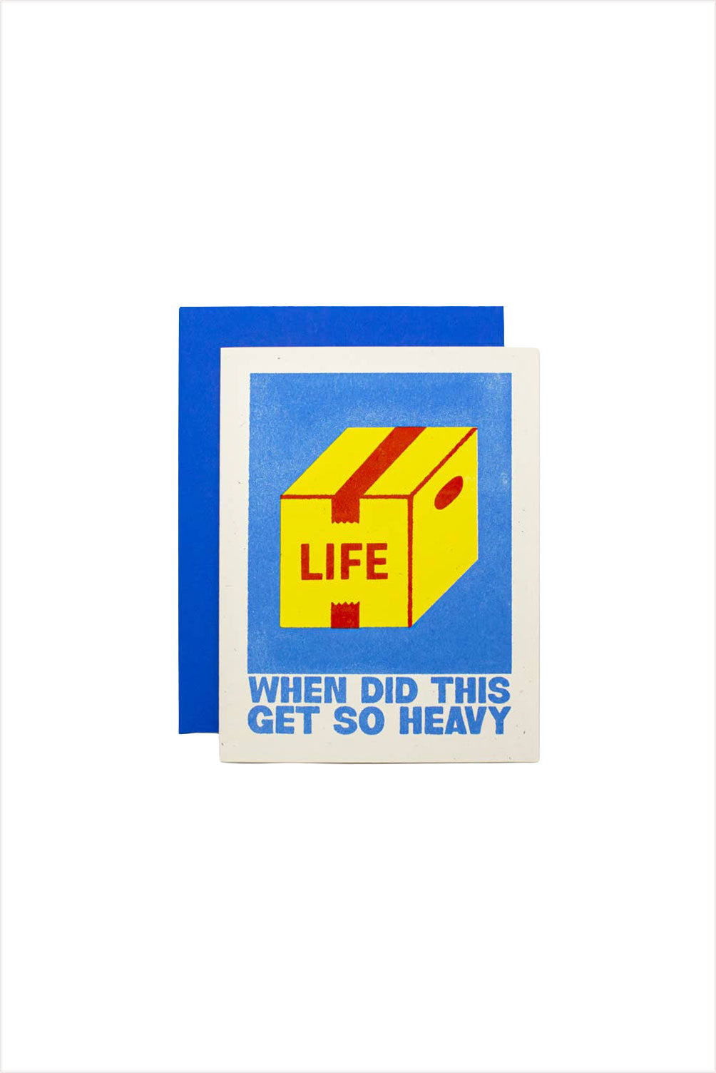 Heavy Life Moving Box Risograph Card