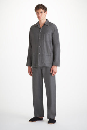 Derek Rose Men's Classic Pajama Set Balmoral 3