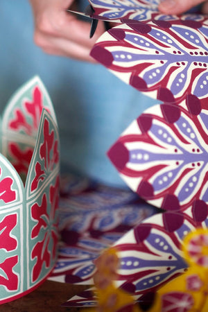 Patterned Paper Coronets