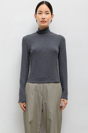 Leset Lauren Long Sleeve Turtleneck Charcoal