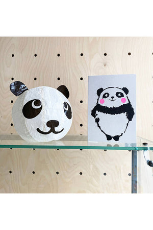 Japanese Paper Balloon Panda Card