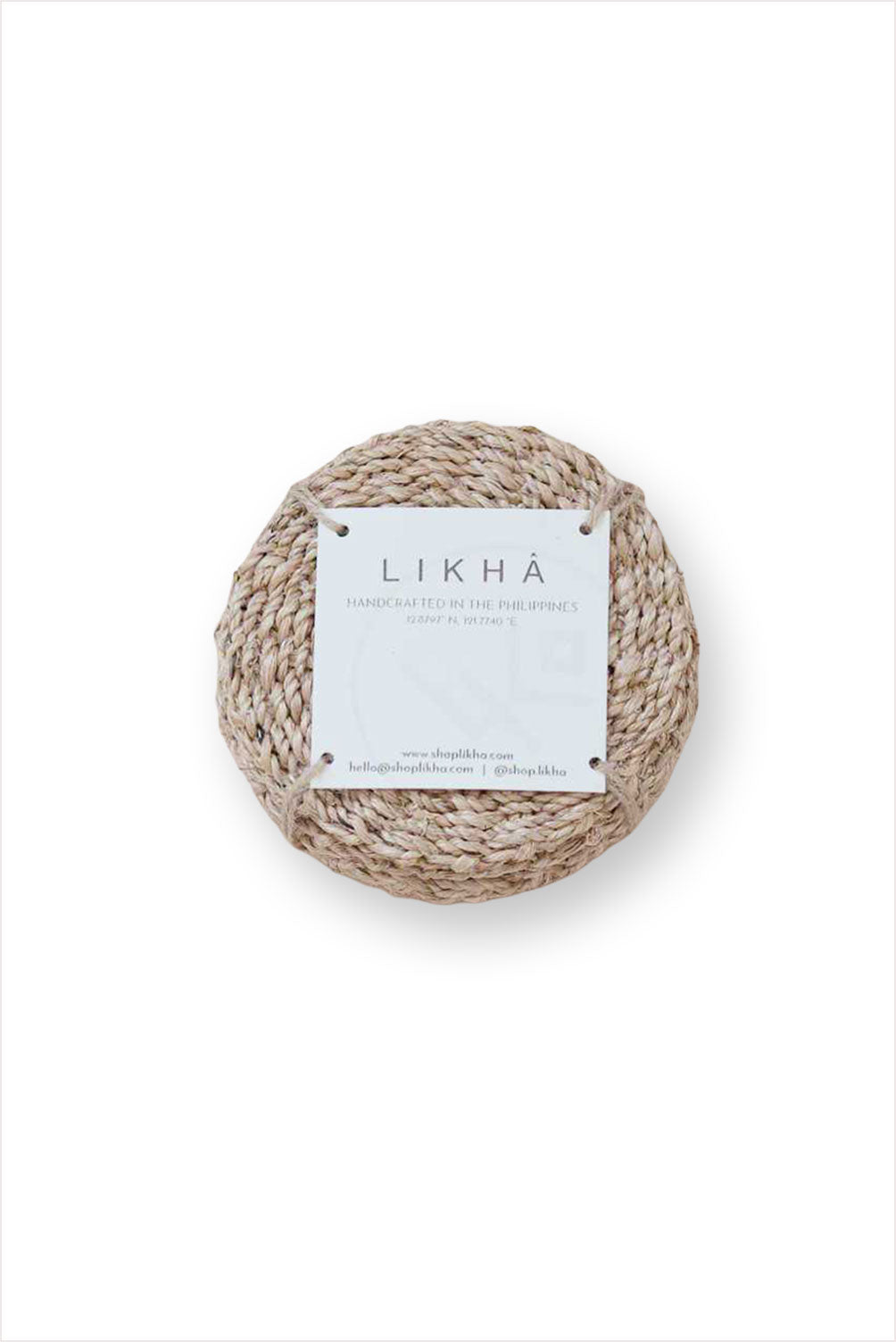 Natural Abaca Fiber Coasters