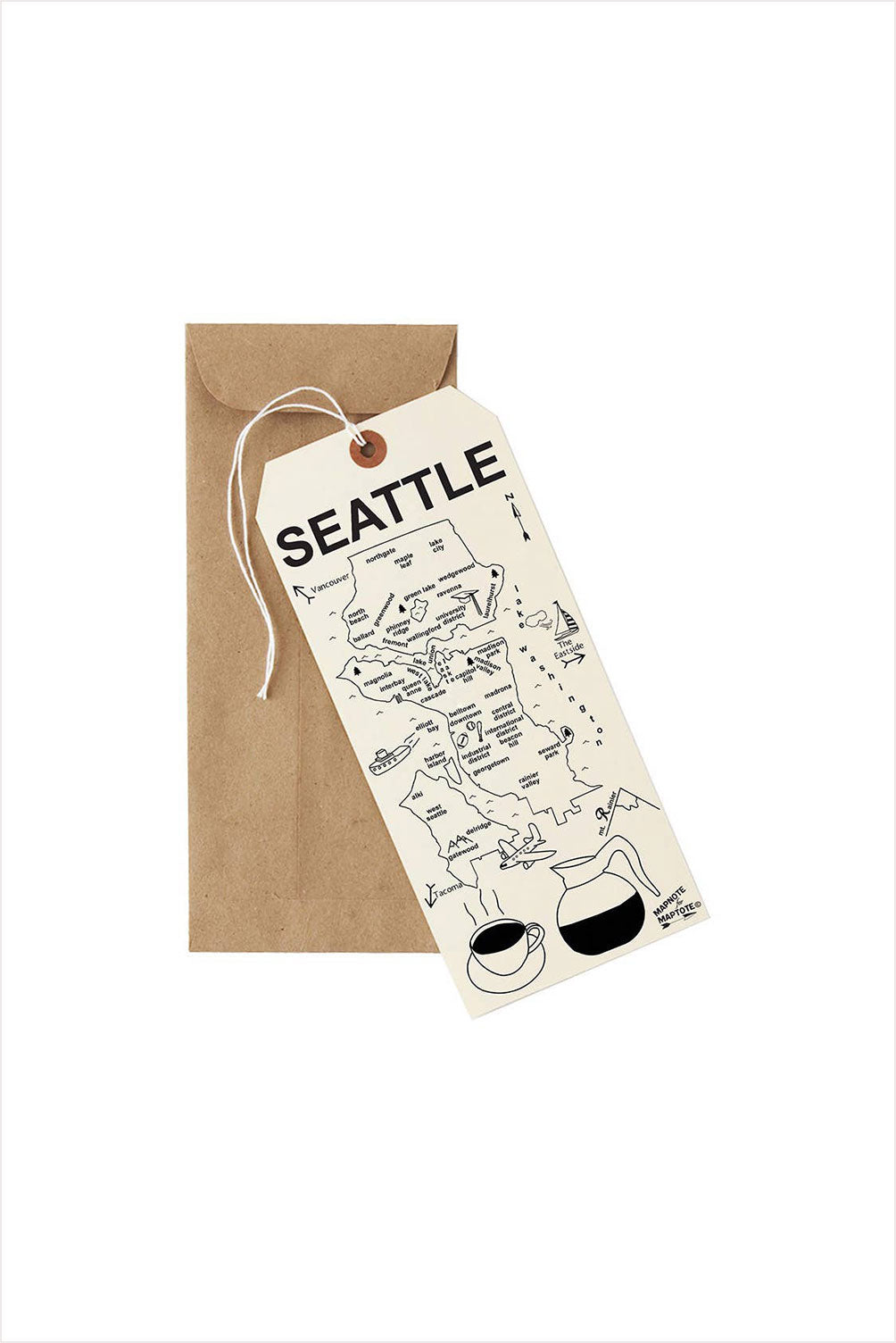 Seattle Mapnote Notecards