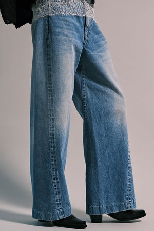 Tanaka Boy Jean Trouser Vintage Mid Blue