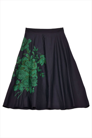 Mii Corfou Embroidered Skirt Marine