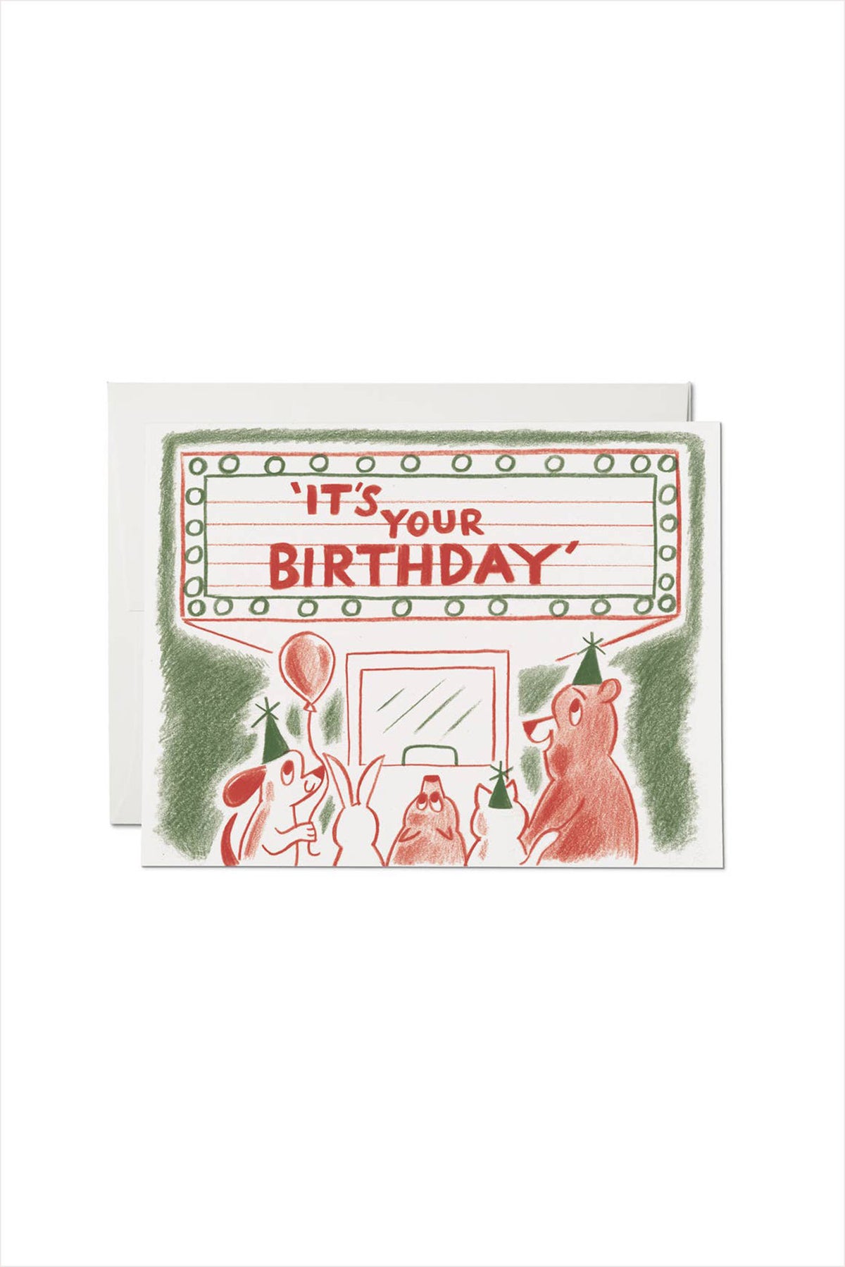 Birthday Marquee Birthday Greeting Card
