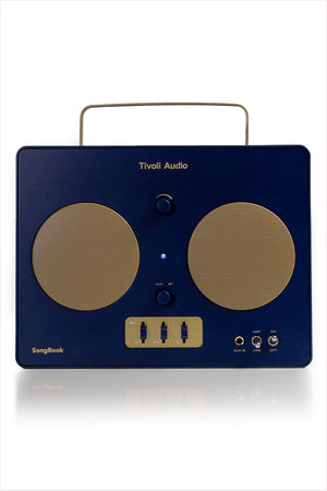 Songbook Portable Bluetooth Boombox Blue Gold