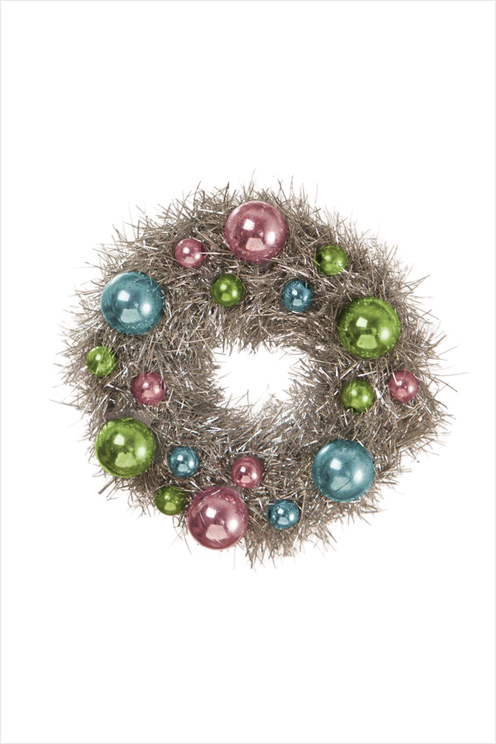 Pastel Tinsel Wreath Ornament
