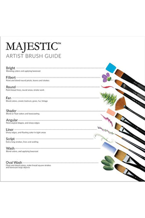 Majestic Deluxe Watercolor Brush Set