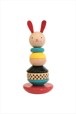 Wooden Rabbit Stacker Toy