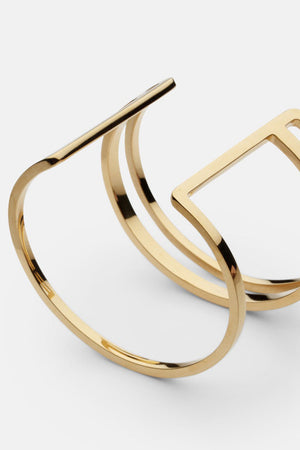 Apart Cuff Gold Plated