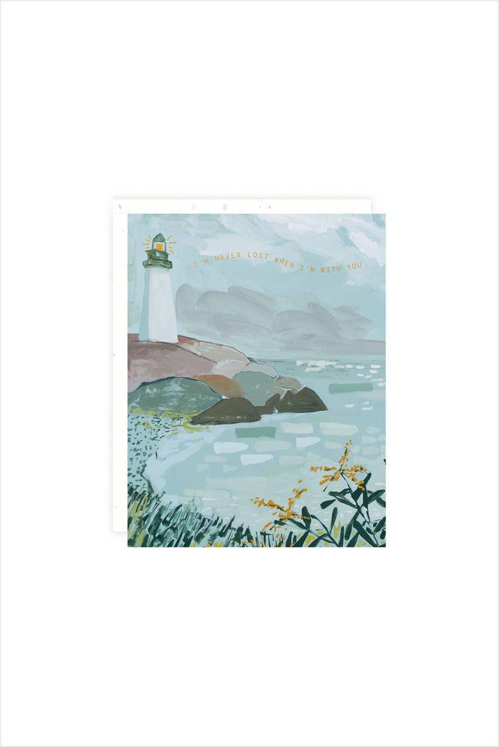 Never Lost Lighthouse Card