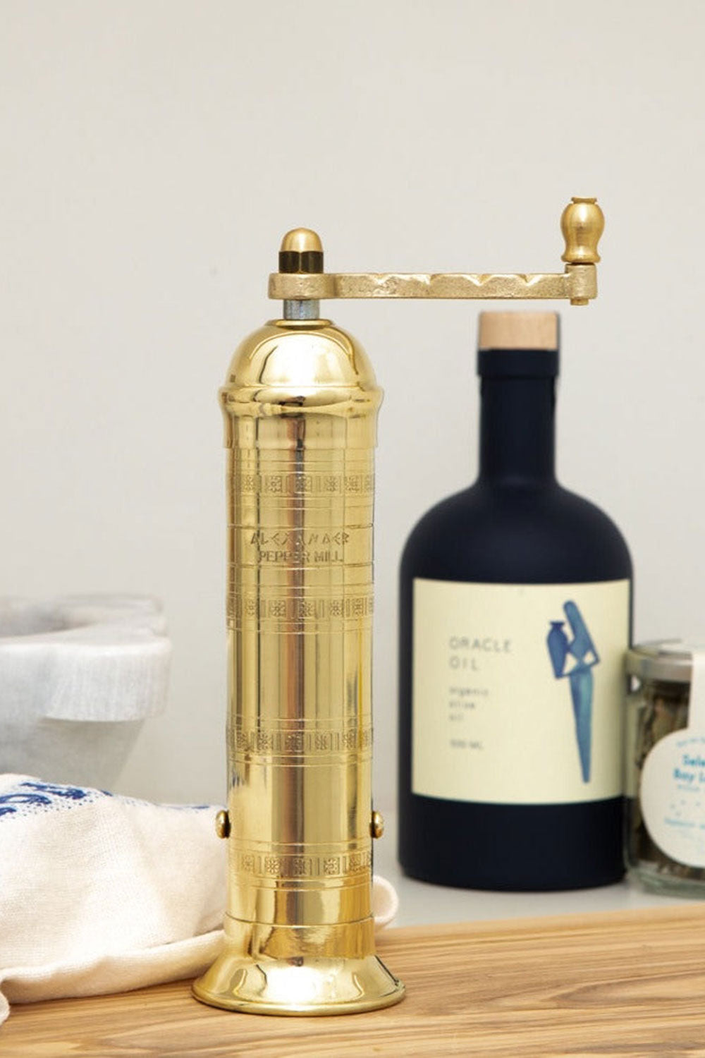 Alexander Brass Pepper Mill 9&quot;