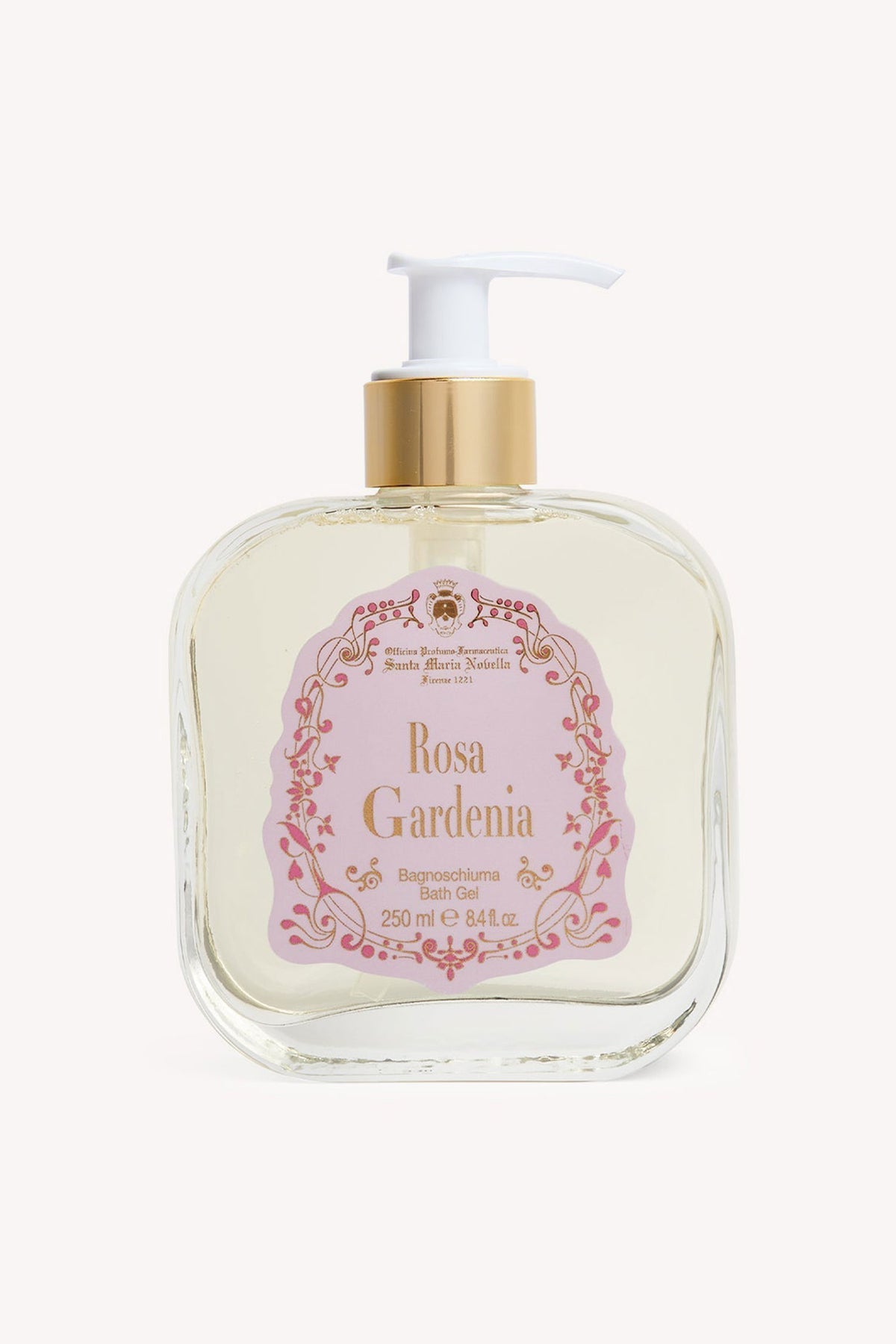 Santa Maria Novella Rosa Gardenia Bath Gel Glass
