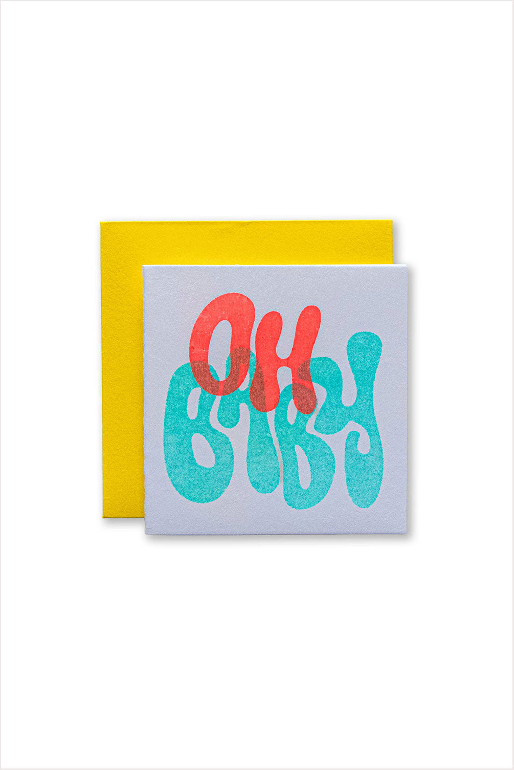 Oh Baby Risograph Tiny Card