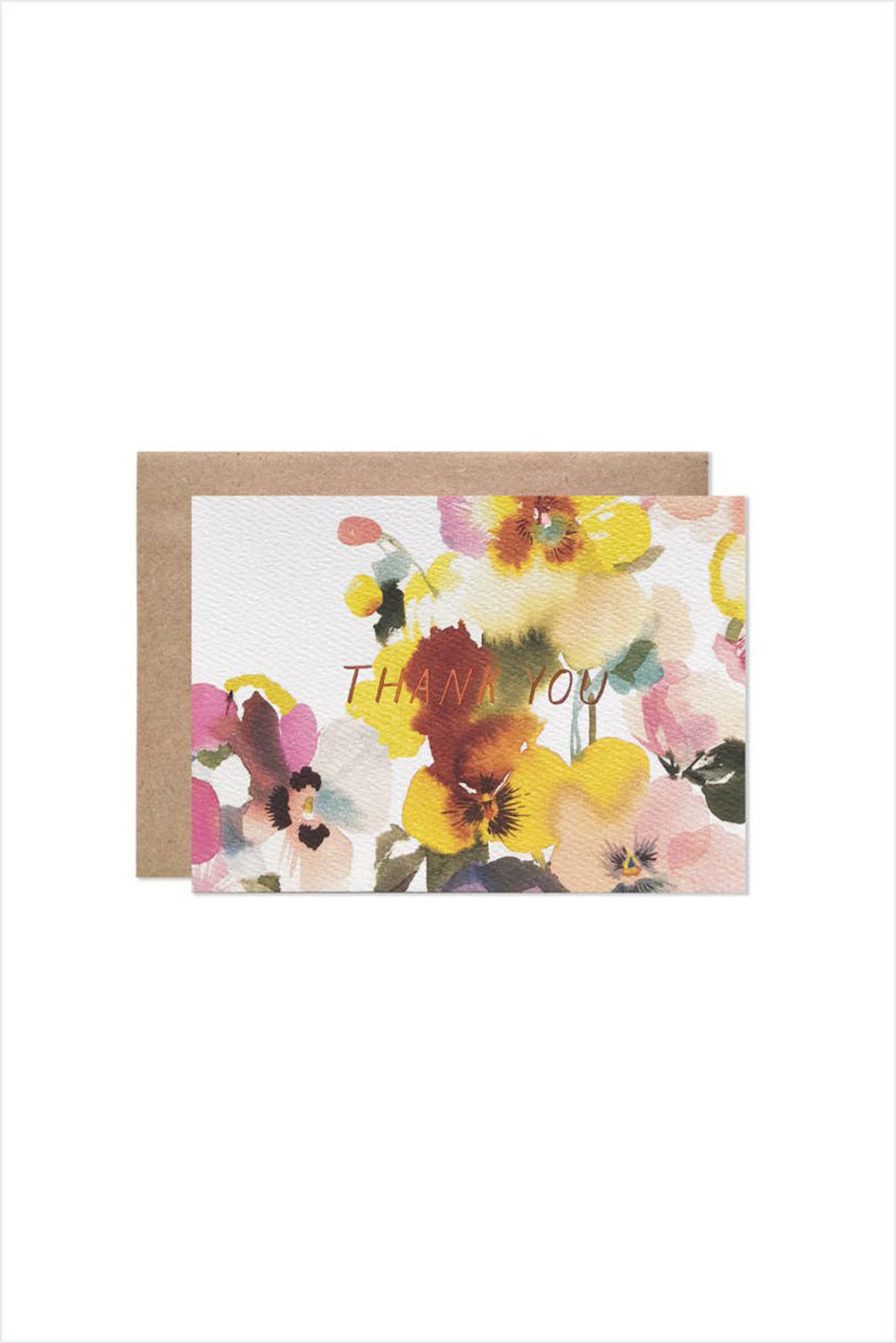 Thank You Pansies Card