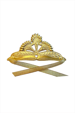 Olde World Tiara Crown with Ribbon