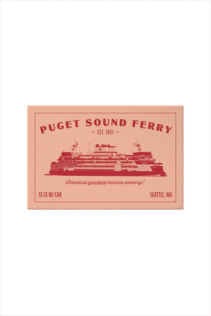 Puget Sound Ferry Postcard