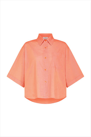 forte_forte Cotton Poplin Half Sleeve Shirt Pistillo