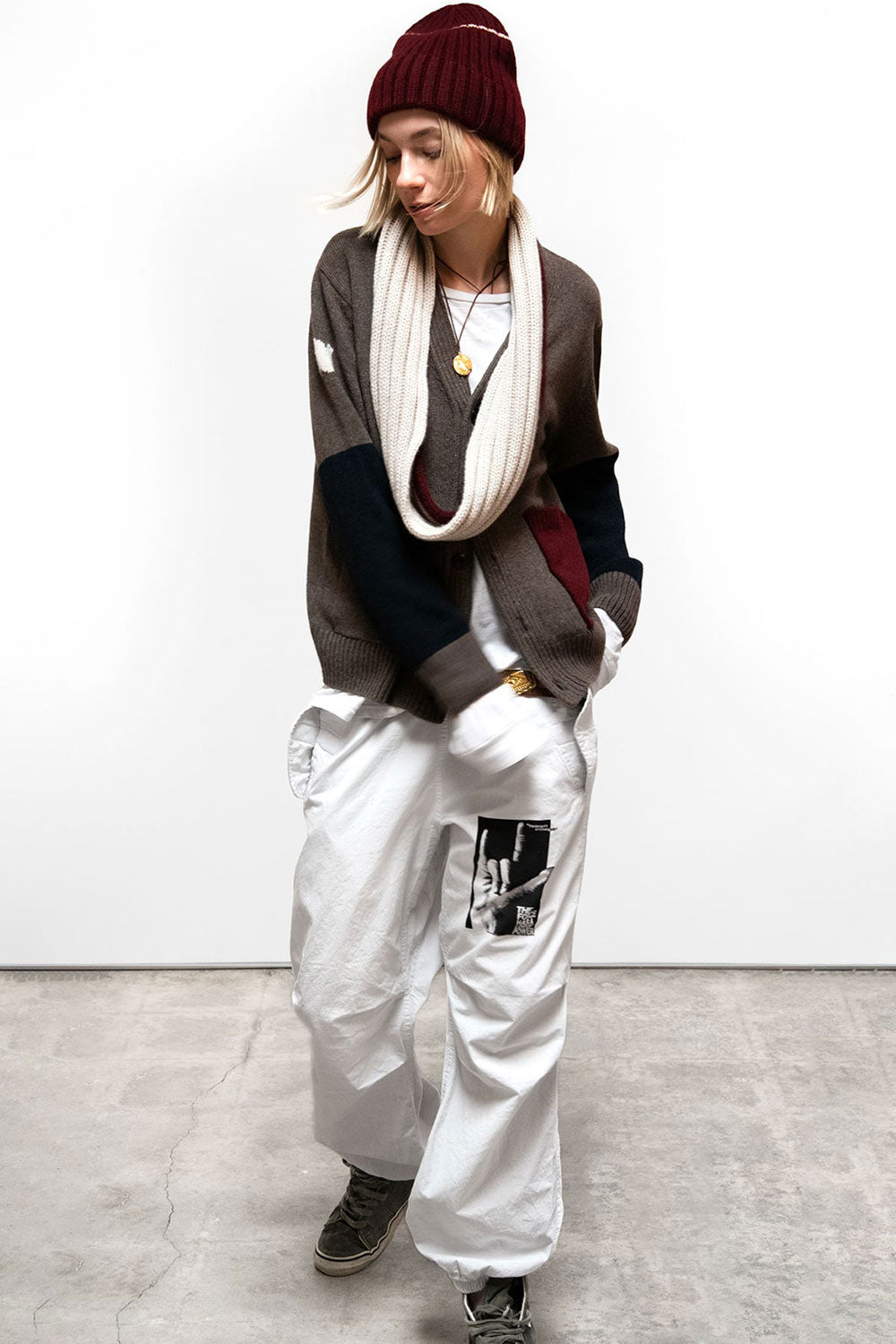 FREECITY Cashmere Lux Cardigan Fawn Mix