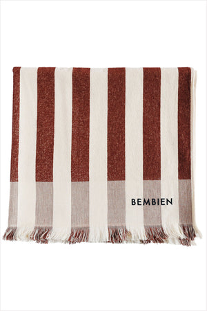 BEMBIEN Plage Towel Brown Stripe