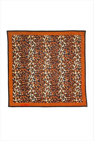 Clare V. Double Jag Bandana Caramel Multi