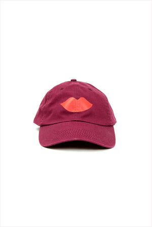 Clare V. Lips Baseball Hat Oxblood