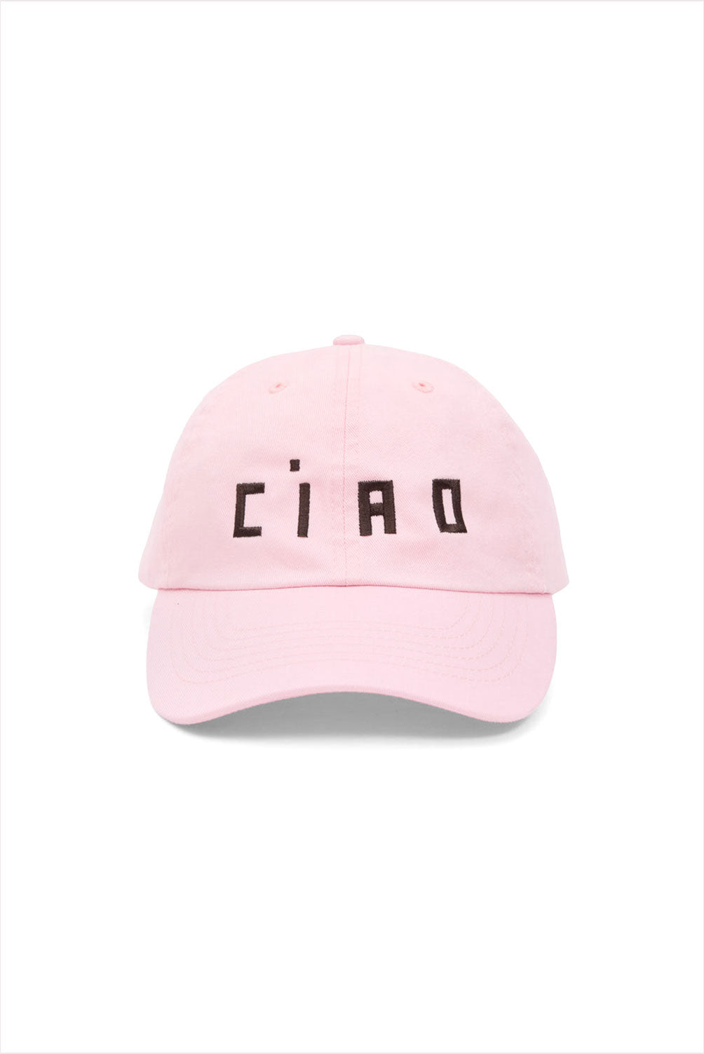 Clare V Ciao Baseball Hat Light Pink