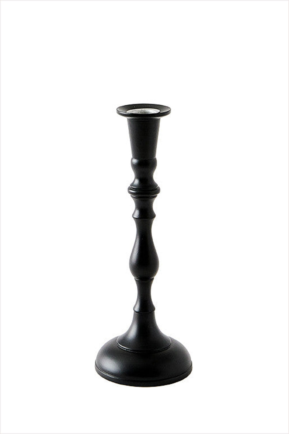 Georgian Black Lacquered Candlestick No.5