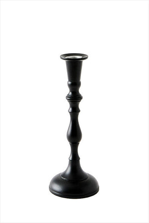 Georgian Black Lacquered Candlestick No.5
