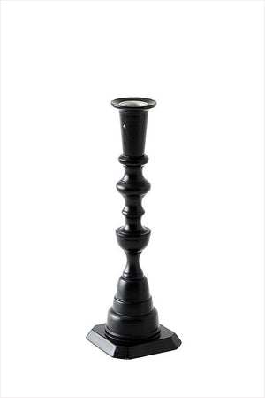 Georgian Black Lacquered Candlestick No.4