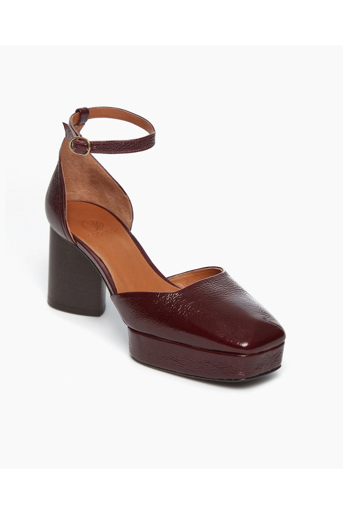 Coclico Tower Crinkled Patent Cordovan Black