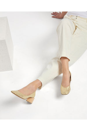 Coclico Icy Pump Champagne Shimmer Suede