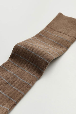 AIAYU Cotton Long Socks Mix Chestnut