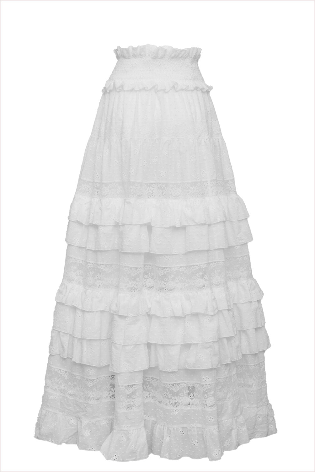 Loretta Caponi Tina Skirt Flowery Plumentis