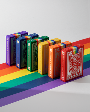 Rainbow Wheels Playing Cards