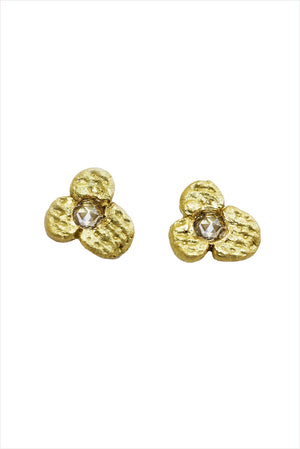 Blossom Studs with White Diamonds