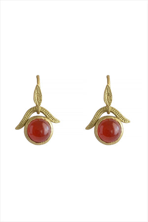 Francesca Lacagnina Carnelian Drops Earrings