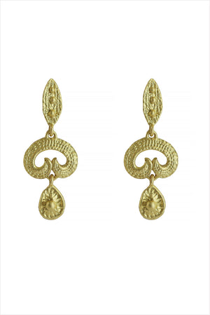 Francesca Lacagnina Multi Textured Drops Earrings