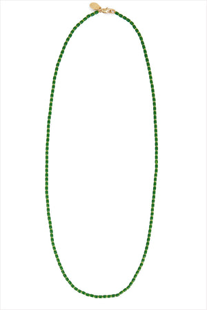 Clare V Enamel Barrel Chain Necklace