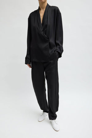 Tibi Eco Viscose Grace Trouser Black