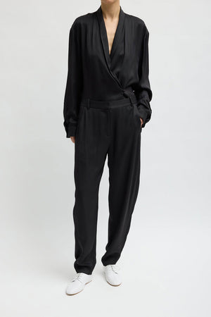 Tibi Eco Viscose Grace Trouser Black