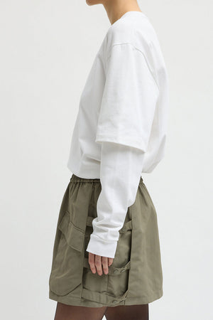 Tibi Perfect Double Layer T-shirt White