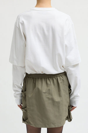 Tibi Perfect Double Layer T-shirt White
